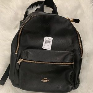 Gorgeous Coach black pebbled leather backpack 🎒